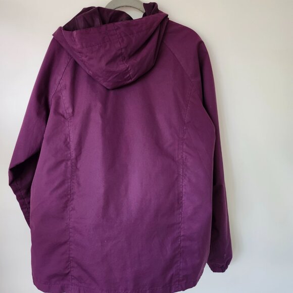 Armadillo Men's Light Hooded Jacket Windbreaker Size Medium Purple - Picture 2 of 3